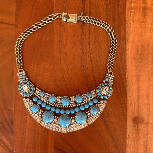 Ann Taylor Vintage Blue Set - 2 necklaces, 2 sets of earrings, 1 ring - Picture 6 of 8